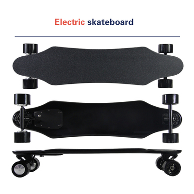 electric long board dual hub motor ultra thin control electric skateboard